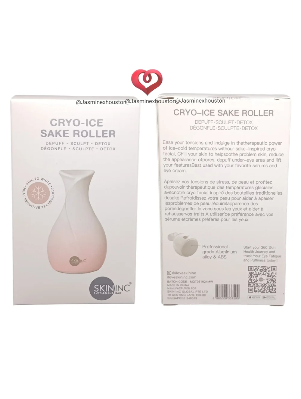 🎉2•$13/3•$18🎉 SKIN INC Cryo-Ice Sake Roller Blush Edition